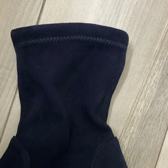 Stuart Weitzman Dark Blue Heeled Boots - Picture 14 of 15